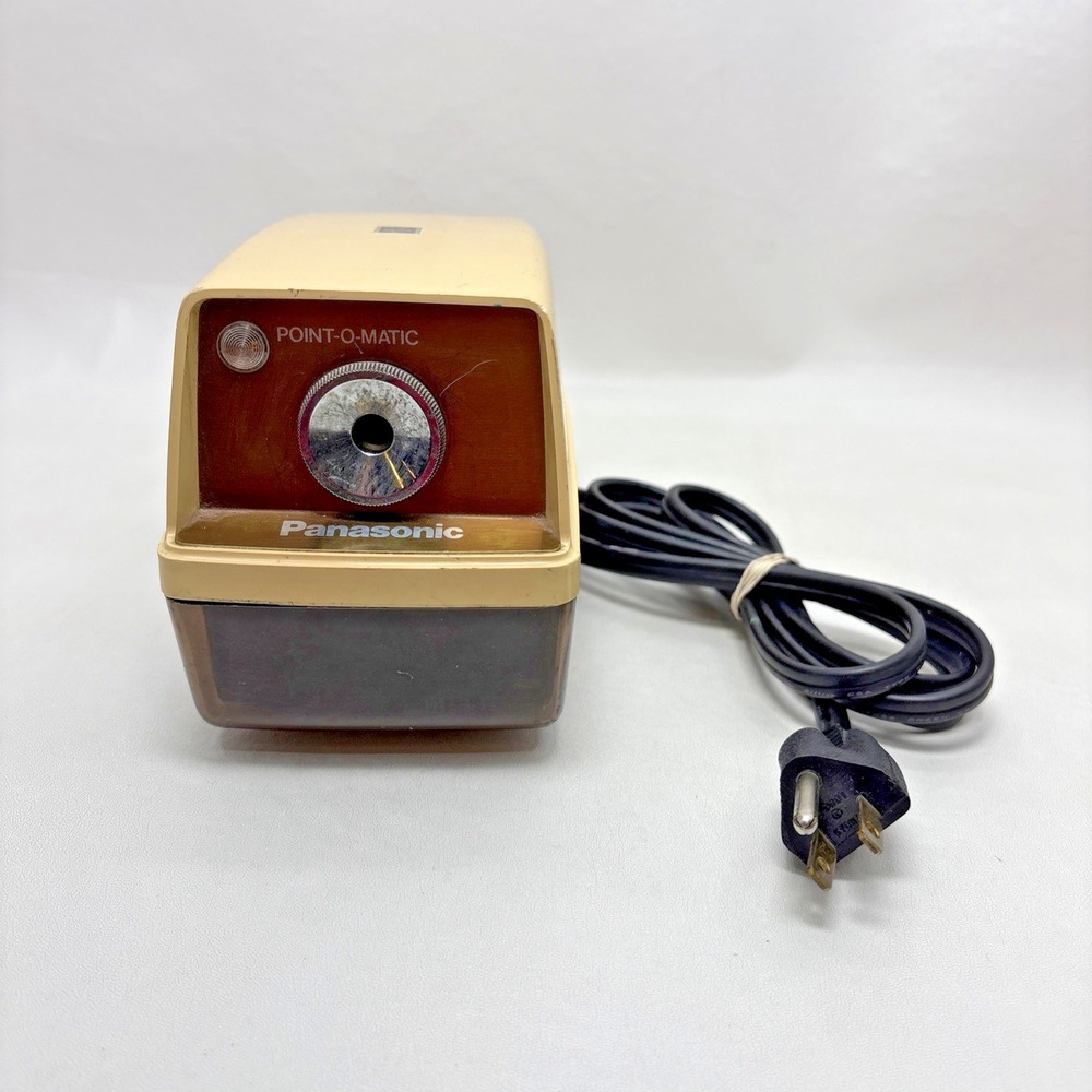Panasonic Point-o-Matic Electric Pencil Sharpener KP-33 Tested Japan VTG 80s